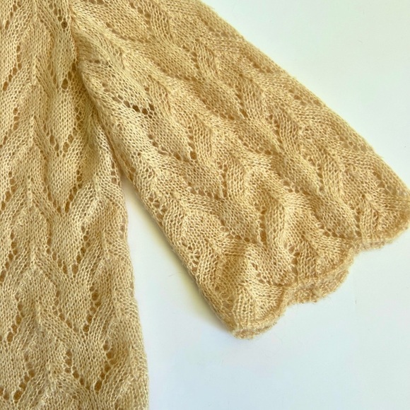 Crochet opened handmade knitted Cardigan - Picture 7 of 7